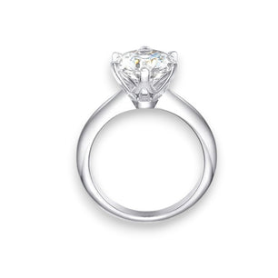 2CT Moissanite Solitaire Ring - GRA Certified - Ornalux