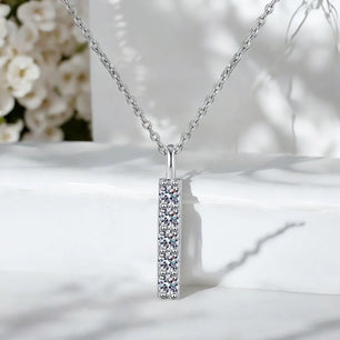 D Color 5 Gems Moissanite Necklace - Ornalux