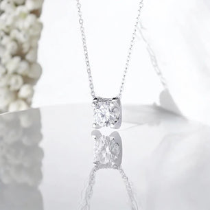 D Color 2CT Moissanite Pendant - Classic Wedding Necklace - Ornalux