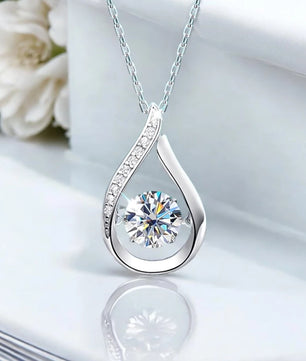 Sparkling 1.0ct Moissanite Pendant - 925 Silver - Ornalux