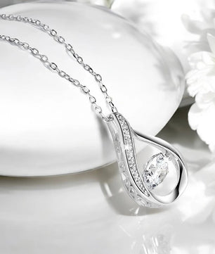 Sparkling 1.0ct Moissanite Pendant - 925 Silver - Ornalux