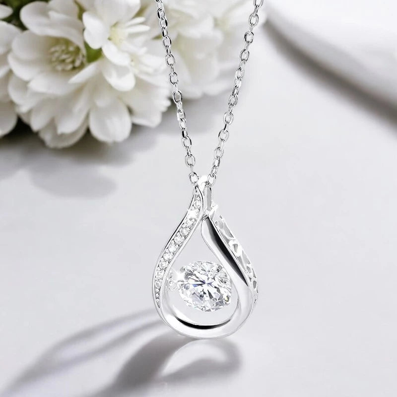 Sparkling 1.0ct Moissanite Pendant - 925 Silver - Ornalux