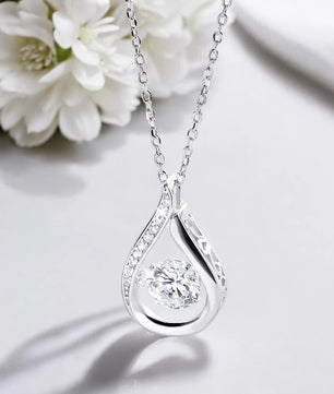 Sparkling 1.0ct Moissanite Pendant - 925 Silver - Ornalux