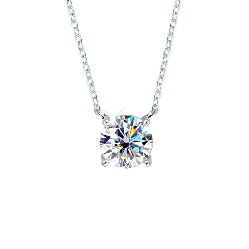 Classic Moissanite Necklace for Women - Ornalux