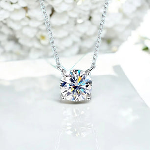 Classic Moissanite Necklace for Women - Ornalux