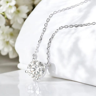 Classic Moissanite Necklace for Women - Ornalux