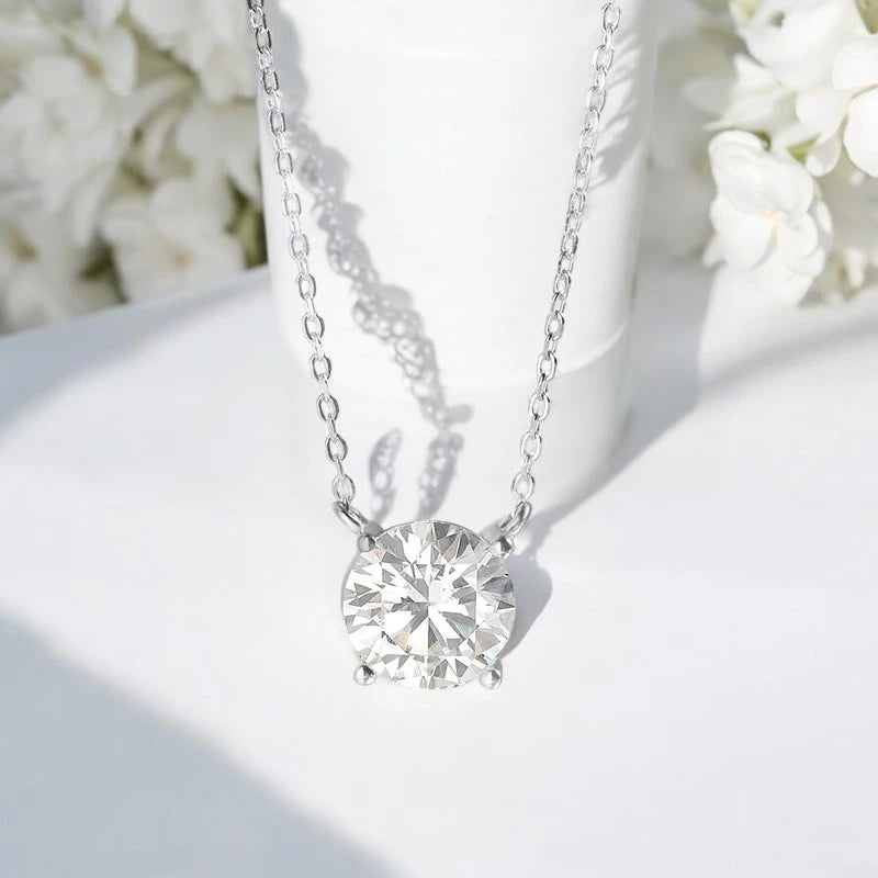 Classic Moissanite Necklace for Women - Ornalux