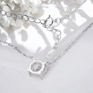 Classic Moissanite Necklace for Women - Ornalux