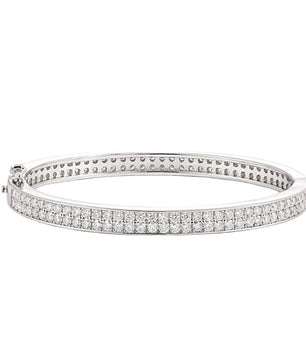 Real GRA Certified D Color Moissanite Bracelet Bangle - Ornalux