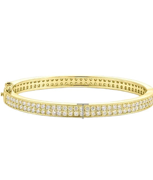 Real GRA Certified D Color Moissanite Bracelet Bangle - Ornalux