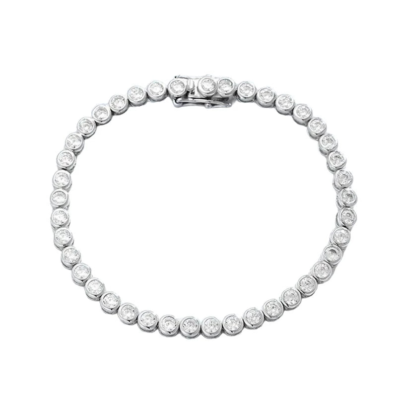 GRA Certified D Color Moissanite Tennis Bracelet - Ornalux