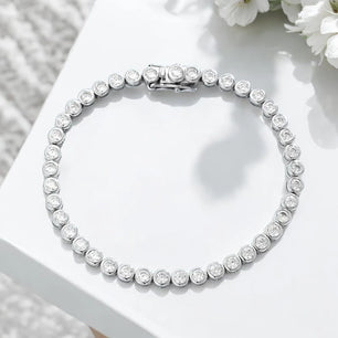 GRA Certified D Color Moissanite Tennis Bracelet - Ornalux