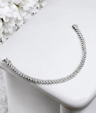 D Color Full Moissanite Tennis Bracelet - Ornalux