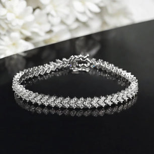 D Color Full Moissanite Tennis Bracelet - Ornalux