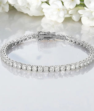 Luxury Moissanite Diamond Bracelet for Women/Men - Ornalux