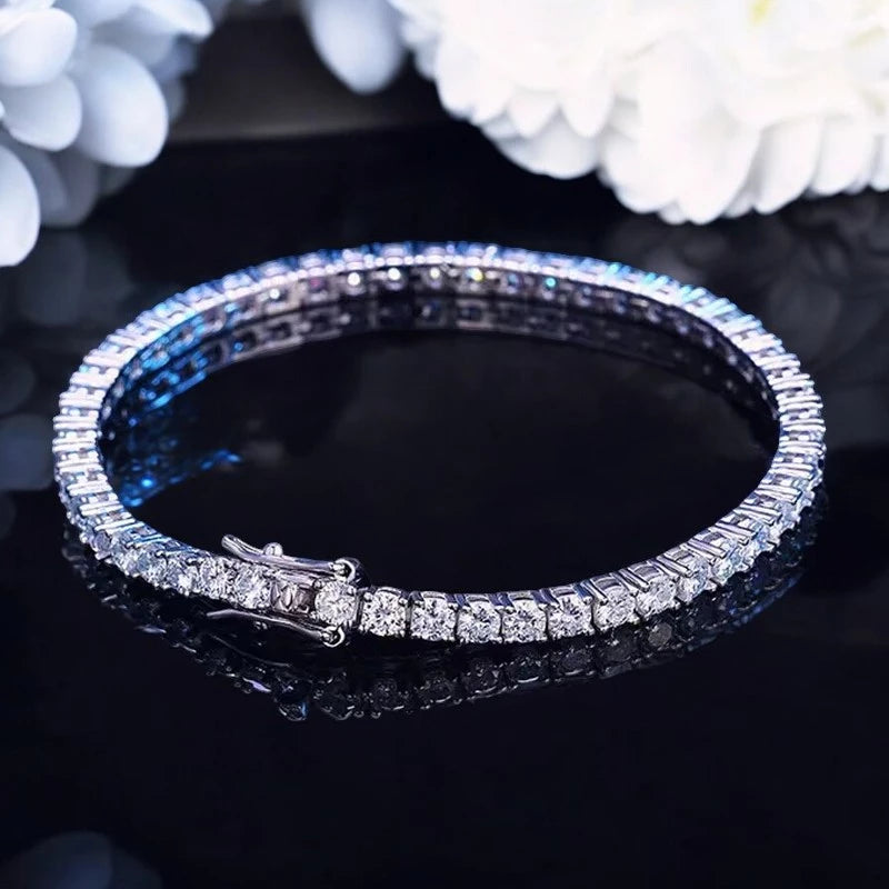 Luxury Moissanite Diamond Bracelet for Women/Men - Ornalux