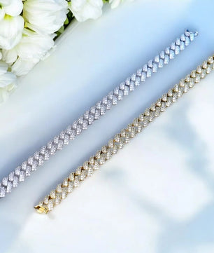 Cuban Bracelet High Carbon Diamond Finish - Ornalux