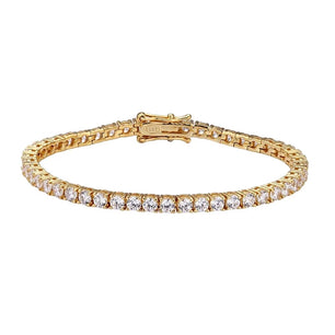 18k Gold Plated Moissanite Tennis Bracelet - Ornalux