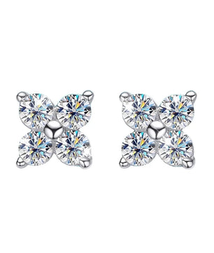 Classic Moissanite Stud Earrings - 4 Stones - Ornalux