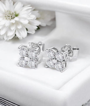Classic Moissanite Stud Earrings - 4 Stones - Ornalux