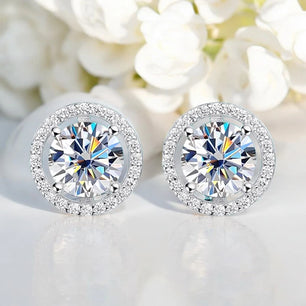 2CT Certified Moissanite Stud Earrings (2 Colors) - Ornalux