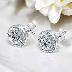 2CT Certified Moissanite Stud Earrings (2 Colors) - Ornalux