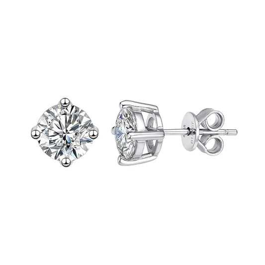 0.1-3CT Moissanite Stud Earrings - Ornalux