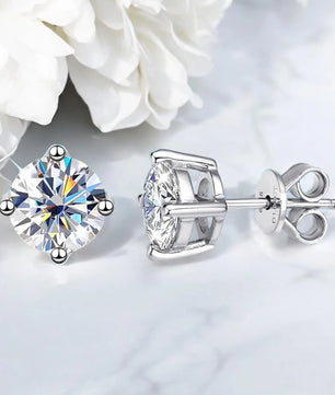 0.1-3CT Moissanite Stud Earrings - Ornalux