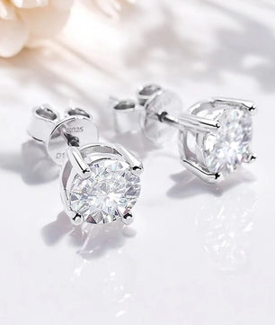 0.1-3CT Moissanite Stud Earrings - Ornalux