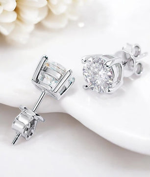 0.1-3CT Moissanite Stud Earrings - Ornalux