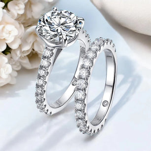 Luxury 4.15Cttw Moissanite Wedding Diamond Ring - Ornalux