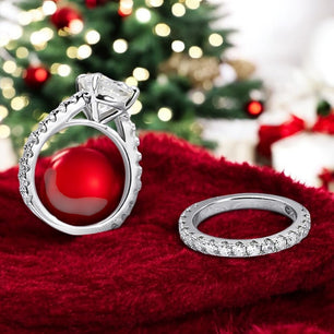 Luxury 4.15Cttw Wedding Diamond Ring Set