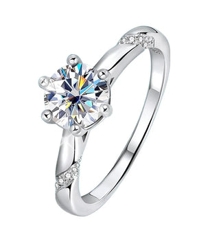 D Color 3 Carat Moissanite Engagement Ring - Ornalux