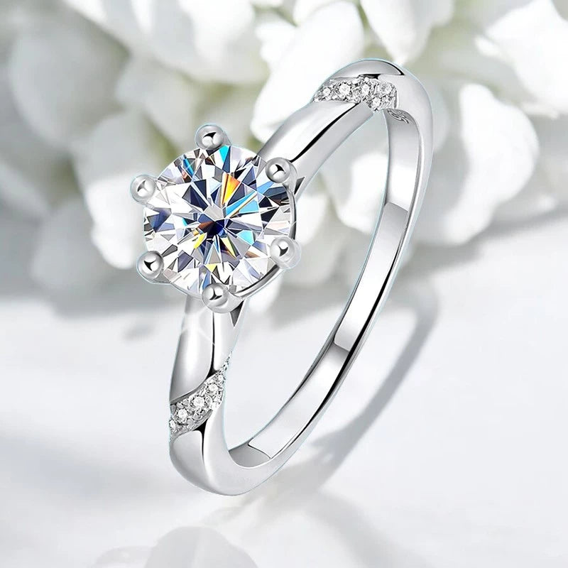 D Color 3 Carat Moissanite Engagement Ring - Ornalux