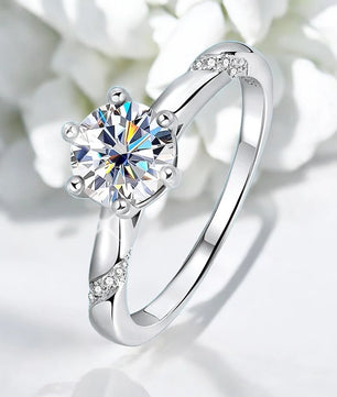 D Color 3 Carat Moissanite Engagement Ring - Ornalux