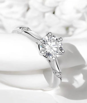 D Color 3 Carat Moissanite Engagement Ring - Ornalux