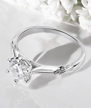 D Color 3 Carat Moissanite Engagement Ring - Ornalux