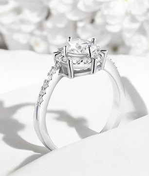 2CT Luxury Certified Moissanite Engagement Ring - Ornalux