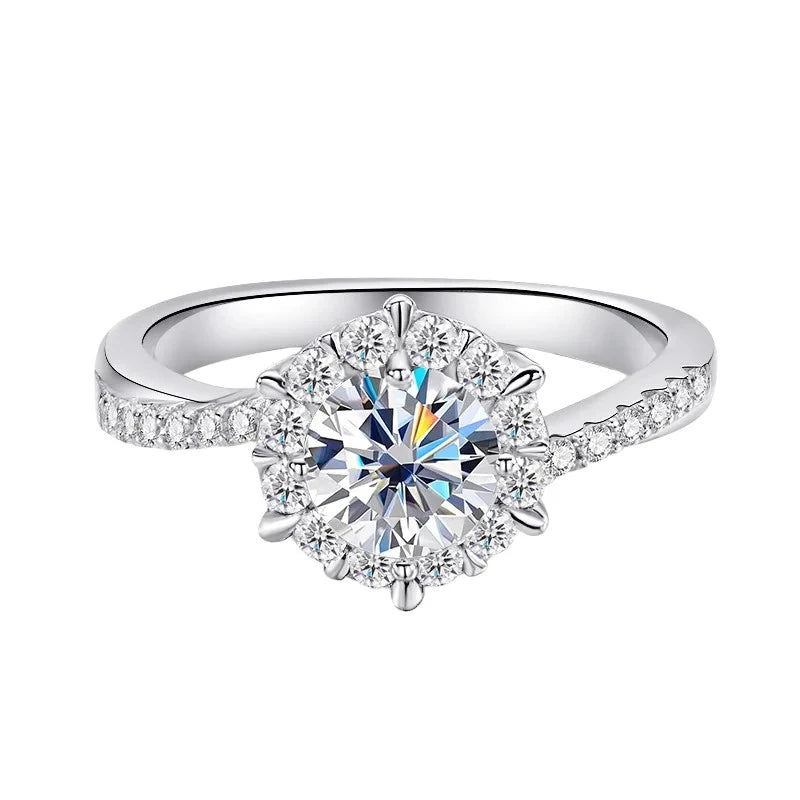 2CT Luxury Certified Moissanite Engagement Ring - Ornalux