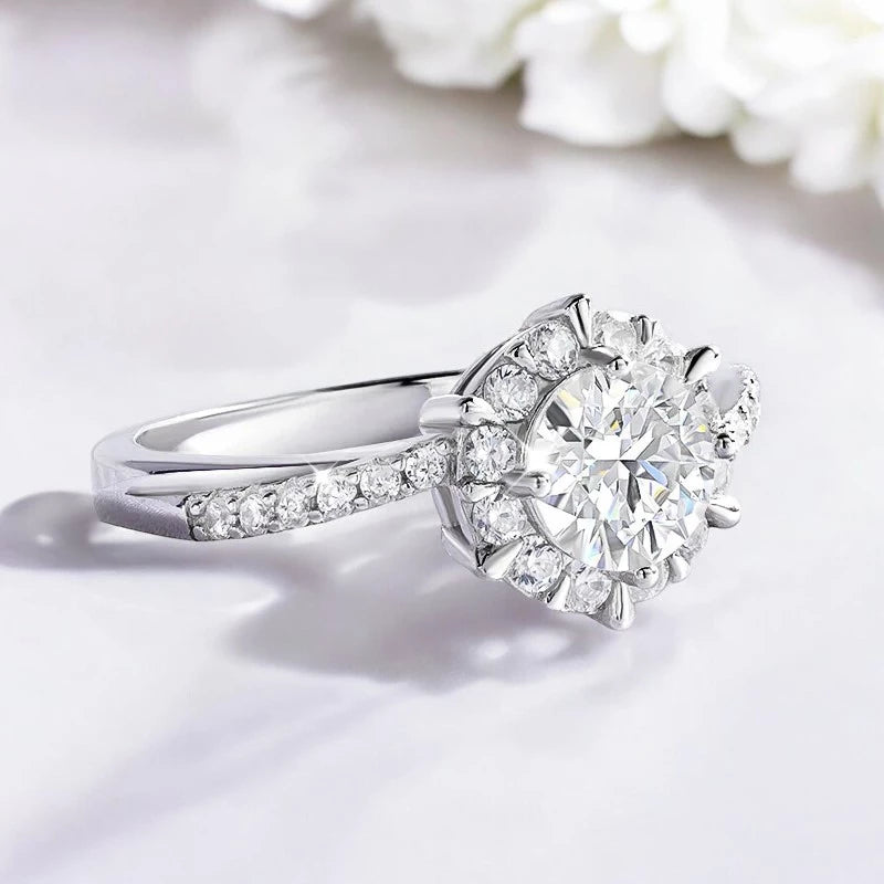 2CT Luxury Certified Moissanite Engagement Ring - Ornalux