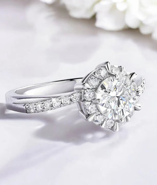 2CT Luxury Certified Moissanite Engagement Ring - Ornalux