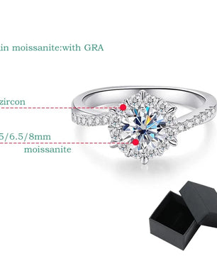 2CT Luxury Certified Moissanite Engagement Ring - Ornalux