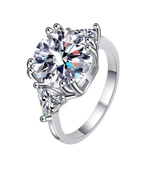 Luxury 5Ct D Color Moissanite Ring - Ornalux