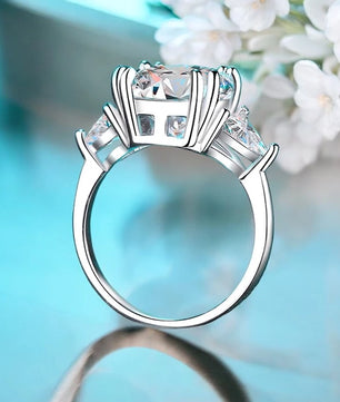 Luxury 5Ct D Color Moissanite Ring - Ornalux