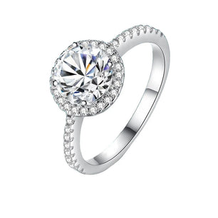 0.3-3CT Sparkling D Color Moissanite Ring - Ornalux