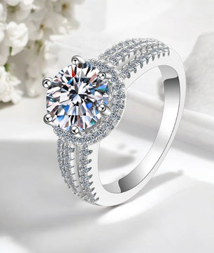 3CT Luxury Moissanite Wedding Ring - Sparkling Engagement Ring - Ornalux