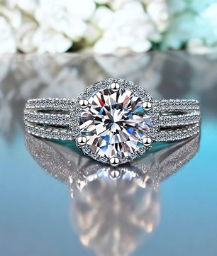 3CT Luxury Moissanite Wedding Ring - Sparkling Engagement Ring - Ornalux