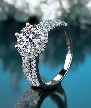 3CT Luxury Moissanite Wedding Ring - Sparkling Engagement Ring - Ornalux