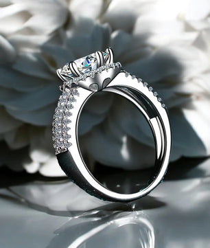 3CT Luxury Moissanite Wedding Ring - Sparkling Engagement Ring - Ornalux