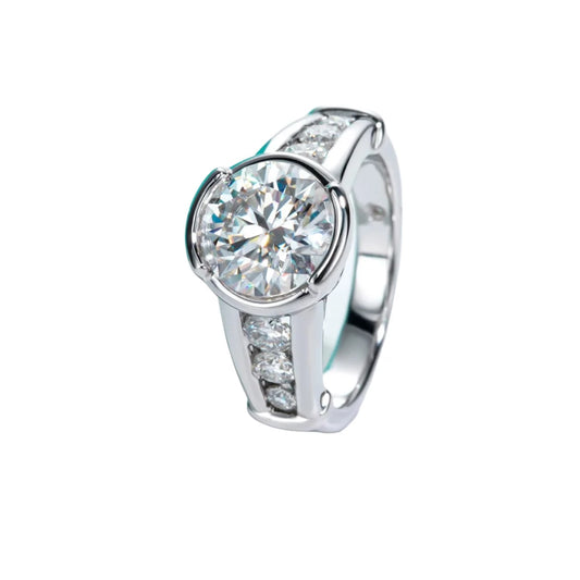 Luxury 3ct Moissanite Wedding Band Ring - Ornalux